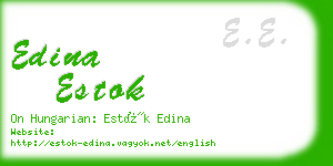 edina estok business card